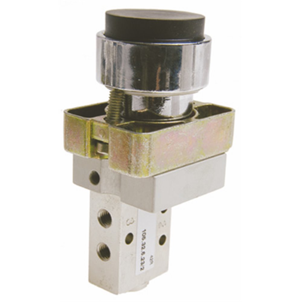 PX ZAWÓR M5 3/2 - PRZYCISK WYSTAJĄCY ZIELONY