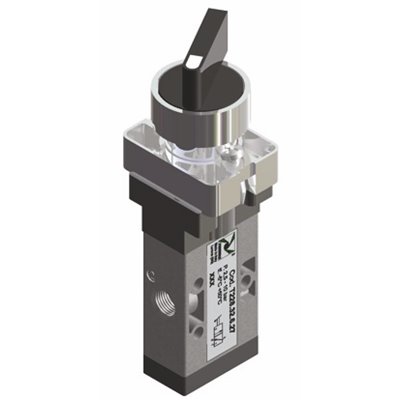 PX ZAWÓR MECHANICZNY G1/8 3/2 PRZEŁĄCZNIK 2-POZYCYJNY -TECHNOPOLIMER 