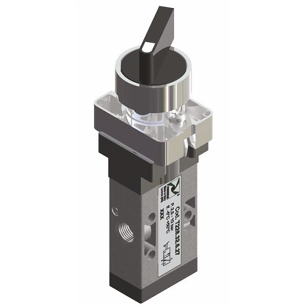 PX ZAWÓR MECHANICZNY G1/8 3/2 PRZEŁĄCZNIK 2-POZYCYJNY -TECHNOPOLIMER 