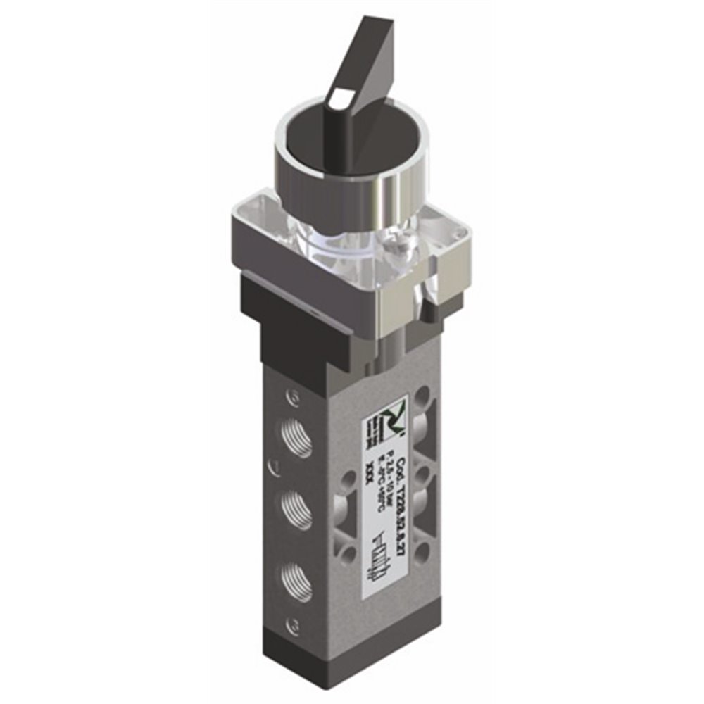 PX ZAWÓR MECHANICZNY G 1/8 5/2 PRZEŁĄCZNIK 2-POZYCYJNY TECHNOPOLIMER