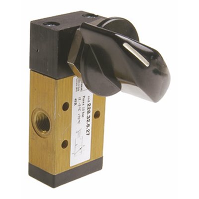 PX ZAWÓR MECHANICZNY G1/8 3/2 PRZEŁĄCZNIK 2-POZYCYJNY 90 STOPNI