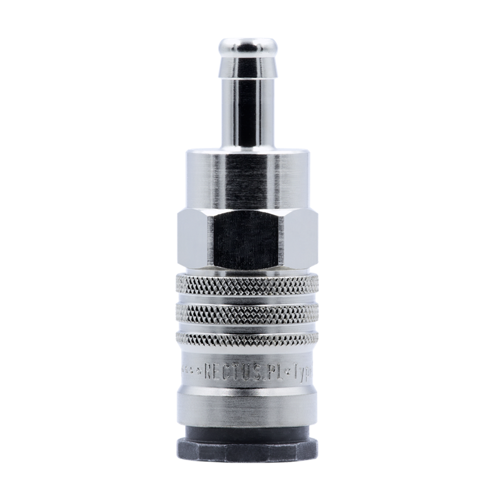 GNIAZDO SZYBKOZŁACZA TYP 1700 (DN 10) Z TULEJĄ DO WĘŻA 10 MM