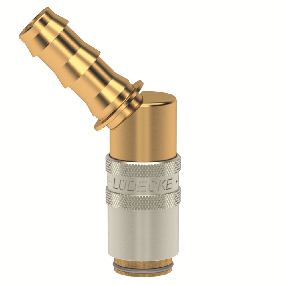 E6 GNIAZDO 10 MM PUSH-ON/45 STOPNI, BEZ ZAWORU (LU ESHM 10 T-45)