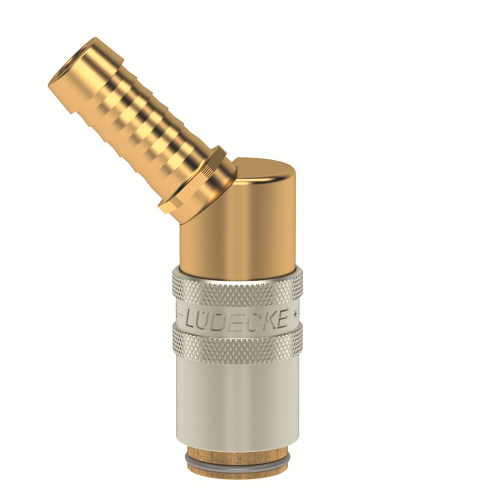 E6 GNIAZDO 9 MM/45 STOPNI, BEZ ZAWORU (LU ESHM 9 TL-45)