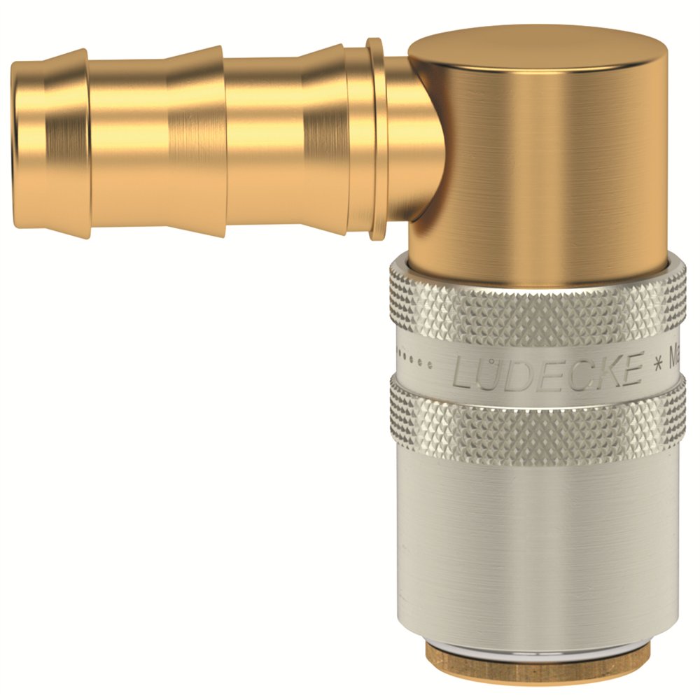 E9 GNIAZDO 10 MM PUSH-ON/90 STOPNI, BEZ ZAWORU (LU ESH 10 T-90)