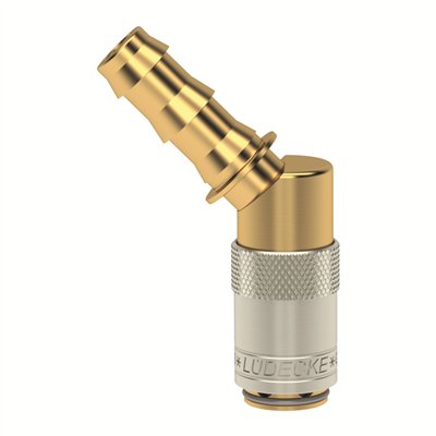 I6 GNIAZDO 10 MM PUSH-ON/45 STOPNI, BEZ ZAWORU (LU ESDM 10 T-45)