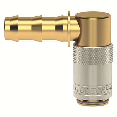 I6 GNIAZDO 10 MM PUSH-ON/90 STOPNI, BEZ ZAWORU (LU ESDM 10 T-90)