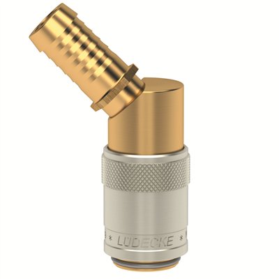 I9 GNIAZDO 13 MM/45 STOPNI, BEZ ZAWORU (LU ESD 13 TL-45)