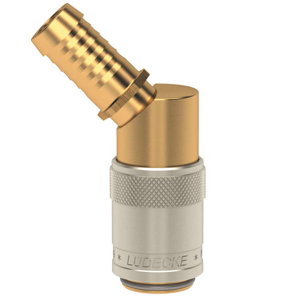 I9 GNIAZDO 13 MM/45 STOPNI, BEZ ZAWORU (LU ESD 13 TL-45)