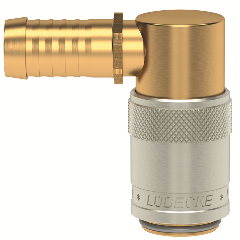 I9 GNIAZDO 13 MM/90 STOPNI, BEZ ZAWORU (LU ESD 13 TL-90)