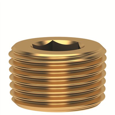 LU KOREK Z IMBUSEM, GZ R1/2  - STOŻKOWY (LU VS 12)