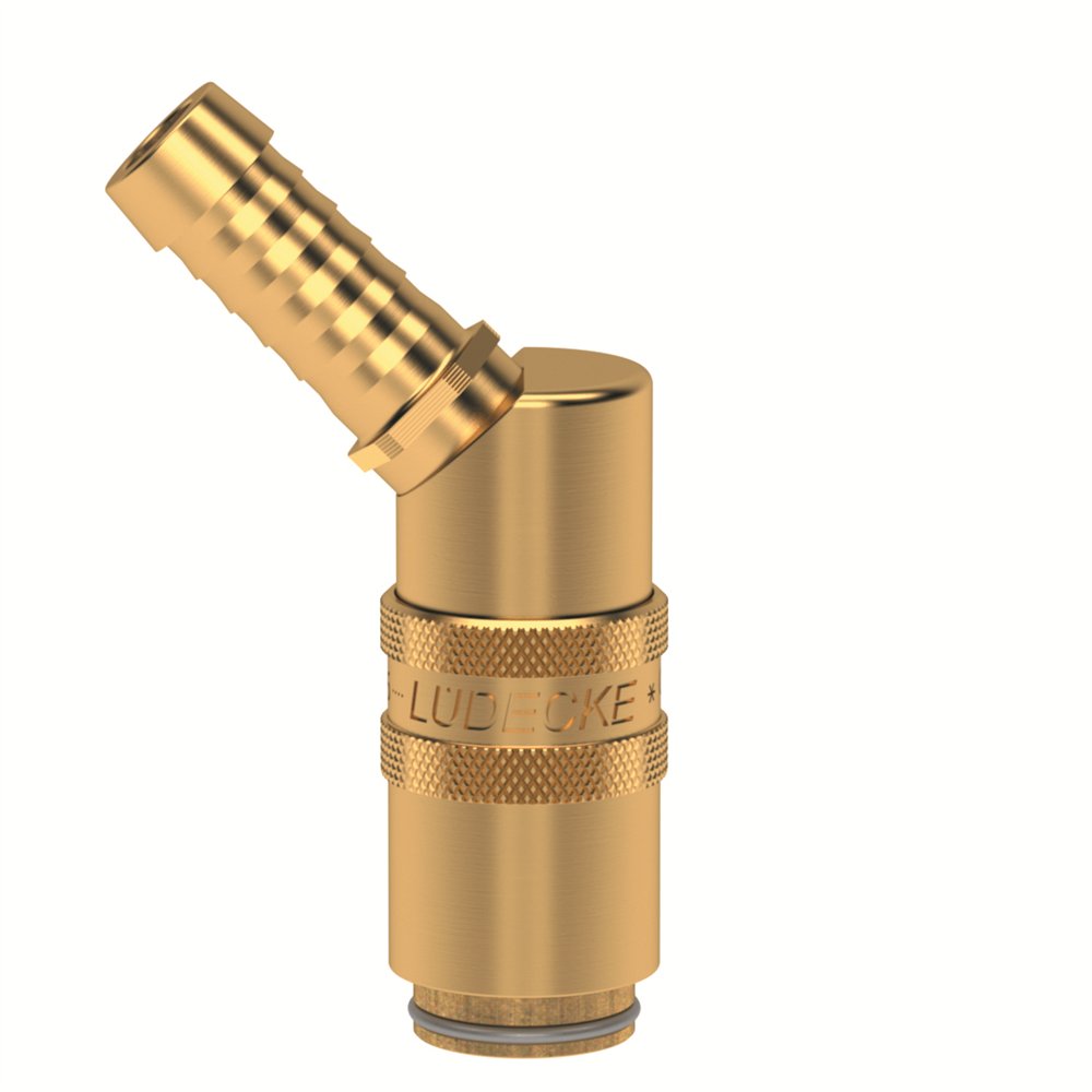 E6 GNIAZDO 9 MM/45 STOPNI, Z ZAWOREM (LU ESHM 9 TL-45AB)