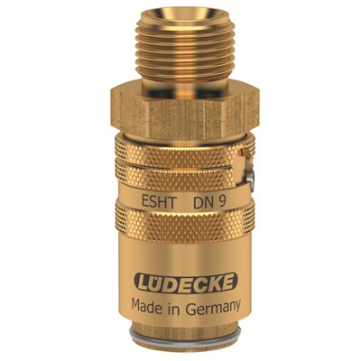 E9TS GNIAZDO GZ 3/8 -WYDŁUŻ., Z ZAWOREM (LU ESHT38ALAB)