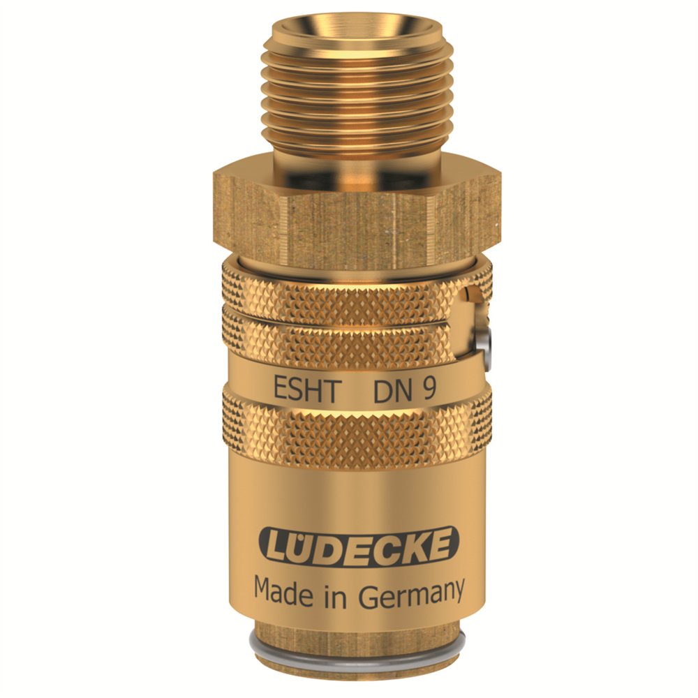 E9TS GNIAZDO GZ 3/8 -WYDŁUŻ., Z ZAWOREM (LU ESHT38ALAB)