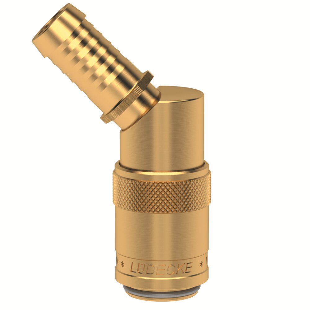 I9 GNIAZDO 13 MM/45 STOPNI, Z ZAWOREM (LU ESD 13 TL-45AB)