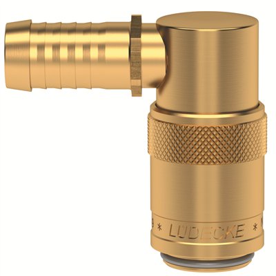 I9 GNIAZDO 13 MM/90 STOPNI, Z ZAWOREM (LU ESD 13 TL-90AB)