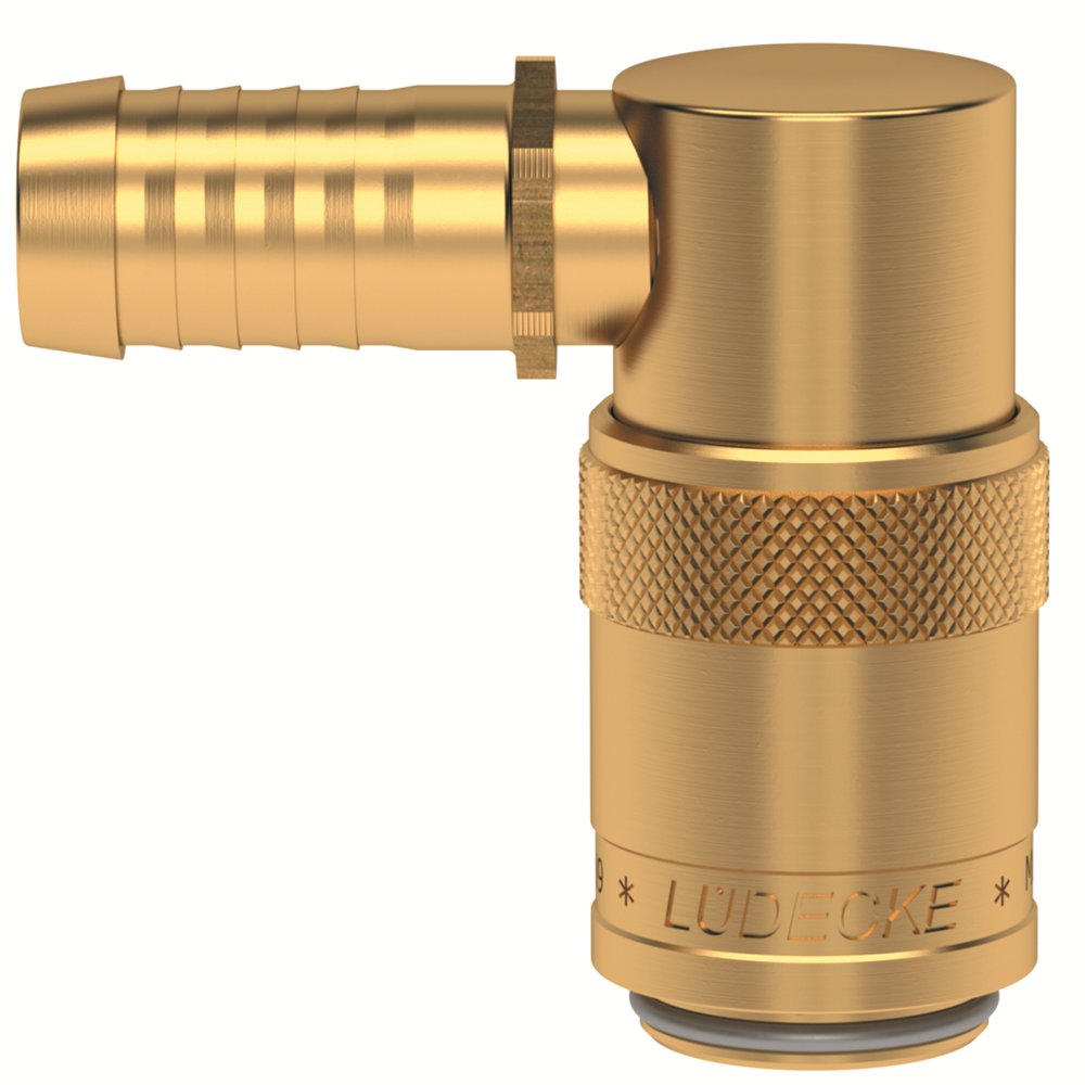 I9 GNIAZDO 13 MM/90 STOPNI, Z ZAWOREM (LU ESD 13 TL-90AB)