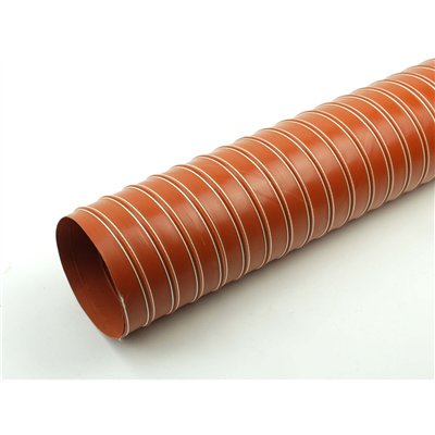 Chemoodporny lekki wąż Uni-silic B, wykonany z dwóch warstw tkaniny szklanej pokrytej silikonem średnica Ø 70 mm (USILIC-B-070)