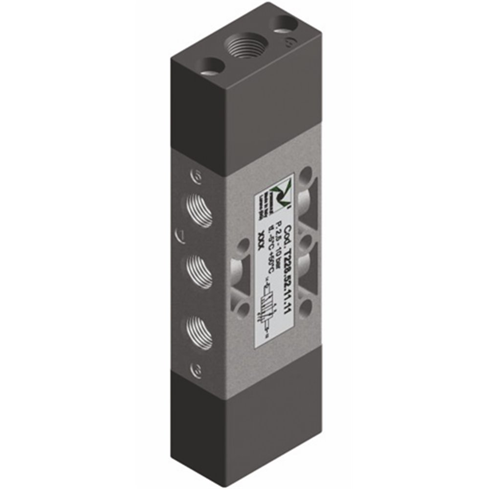 PX ZAWÓR PNEUMATYCZNY G1/8 5/2 SPRĘŻYNA, TECHNOPOLIMER 