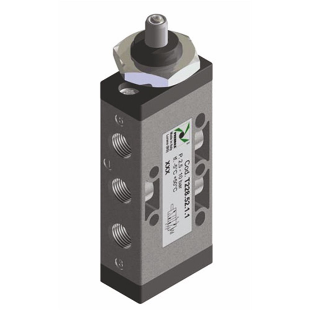 PX ROZDZIELACZ TECHNOPOLIMER 5/2 POPYCHACZ(PANELOWY )-SPRĘŻYNA 