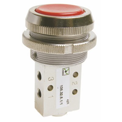 PX ZAWÓR M5 3/2 - PRZYCISK 30 SPRĘŻYNA CZARNY