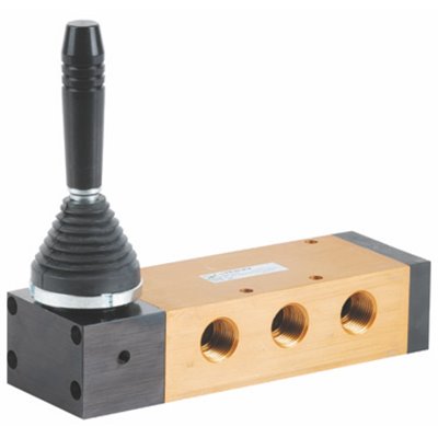 PX ZAWÓR MECHANICZNY G1/2" 5/3, CENTRALNIE ZAMKNIĘTY, 3 POZYCJE STABILNE, DŹWIGNIA