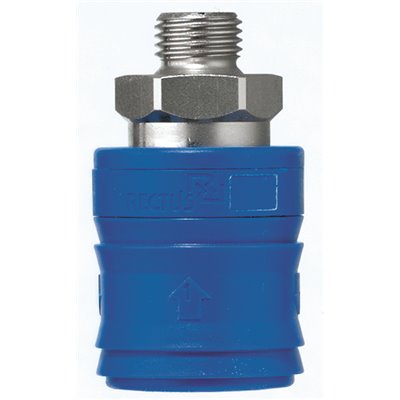 GNIAZDO SZYBKOZŁĄCZA TYP 26 KE (DN 7,2-7,8) GWINT ZEWNĘTRZNY G 3/8, ROZŁĄCZANIE BEZCIŚNIENIOWE