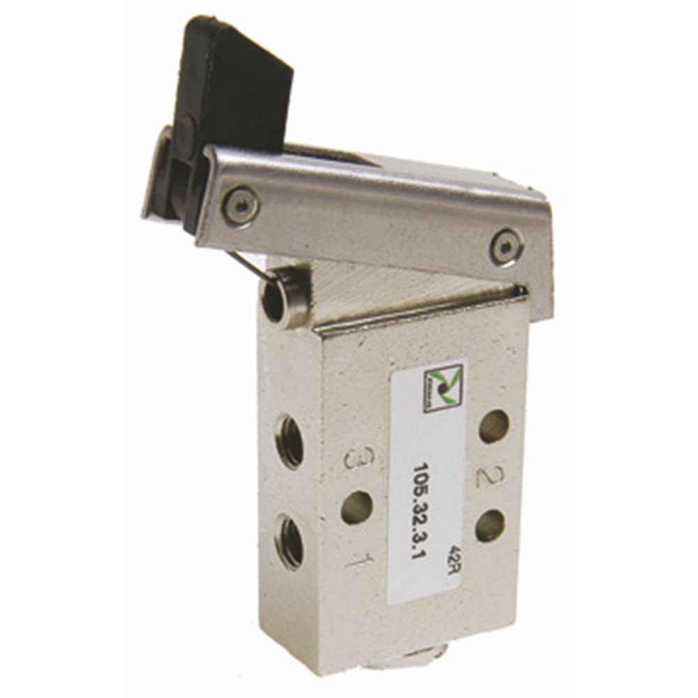 PX ZAWÓR MECHANICZNY M 5 3/2-DŻWIGNIA - SPRĘŻYNA