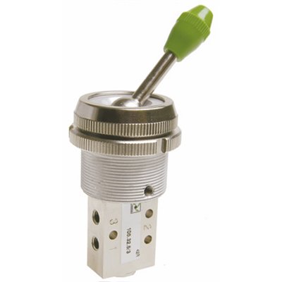 PX ROZDZIELACZ PNEUMATYCZNY M5 3/2-DŹWIGNIA PIONOWA ZIELONY 