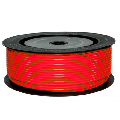 SANG-A PRZEWÓD PROSTY POLIURETANOWY (95 ShA), 4 MM X 2,5 MM, ROLKA 200 M, CZERWONY