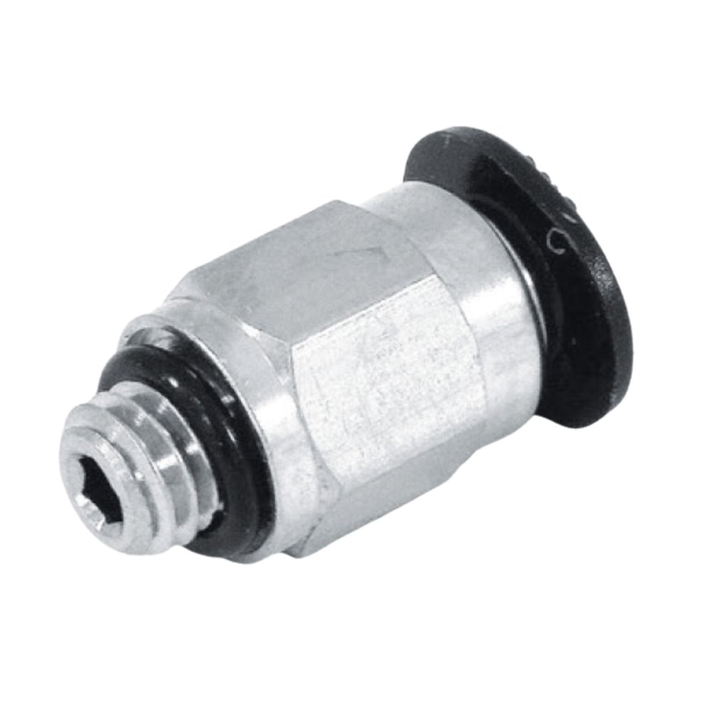 RQS ZŁĄCZE WTYKOWE PROSTE GWINT ZEWNĘTRZNY M5 - 6 MM MINI