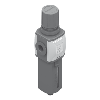 PX AIR+ ROZ.2 FILTROREGULATOR (EM) 3/8 20U 0-12 BAR+MAN ZŁĄCZA TECHNOPOLIMER 