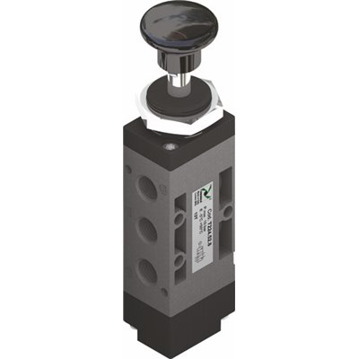 PX ZAWÓR MECHANICZNY 1/4 5/2 CIĘGŁO 2 POZYCYJNY CZARNY