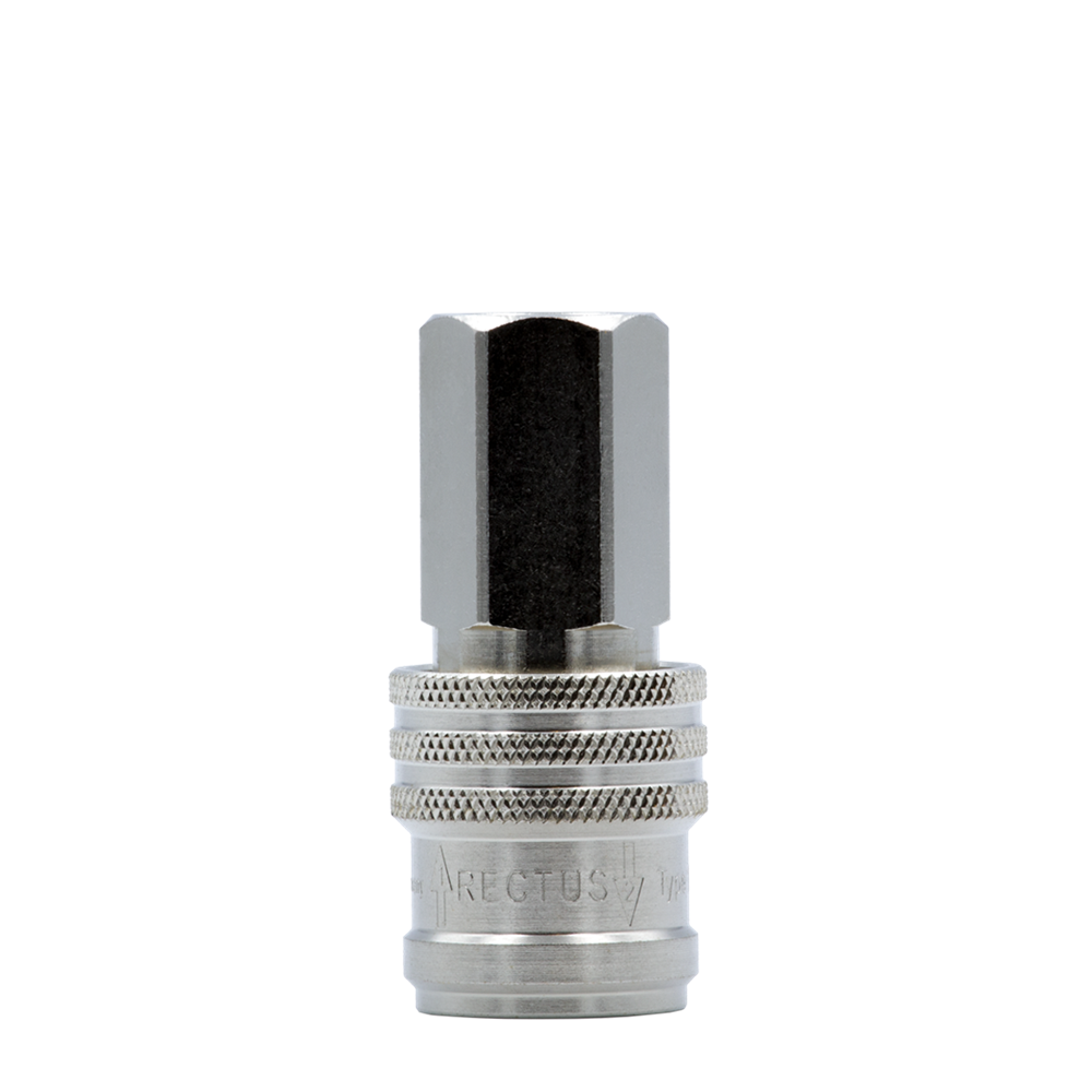 GNIAZDO SZYBKOZŁĄCZA TYP 1600 KE (DN 7,2-7,8) GWINT WEWNĘTRZY G 1/4, ROZŁĄCZANIE BEZCIŚNIENIOWE