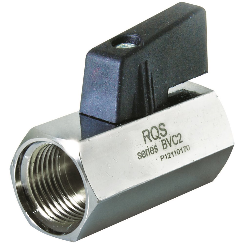 ZAWÓR KULOWY MINI, GWINTY WEWNĘTRZNE G 3/8, MOSIĄDZ CHROMOWANY