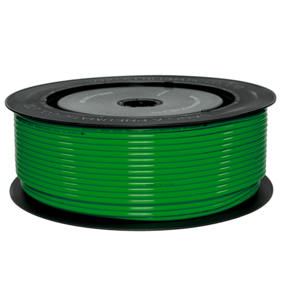 SANG-A PRZEWÓD PROSTY POLIURETANOWY (95 ShA), 12 MM X 8 MM, ROLKA 100 M, ZIELONY