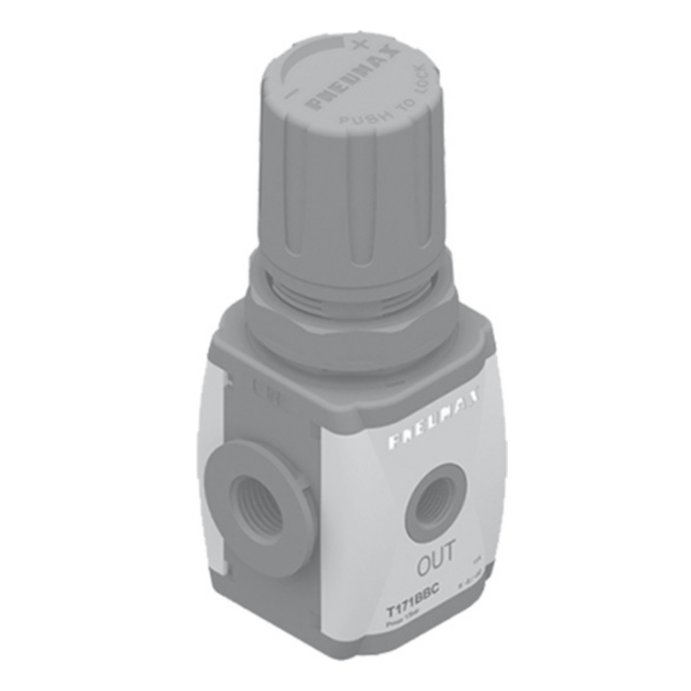 PX AIR+ ROZ.1 REGULATOR (R) 1/4 0-12BAR ZŁĄCZA TECHNOPOLIMER 