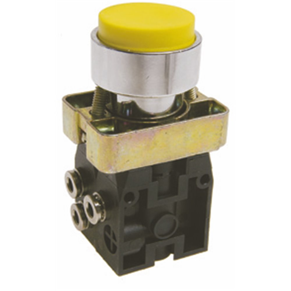 PX ZAWÓR 5/2 PRZYCISK WYSTAJĄCY-SPRĘŻYNA PRZYŁĄCZE DOLNE CZARNY