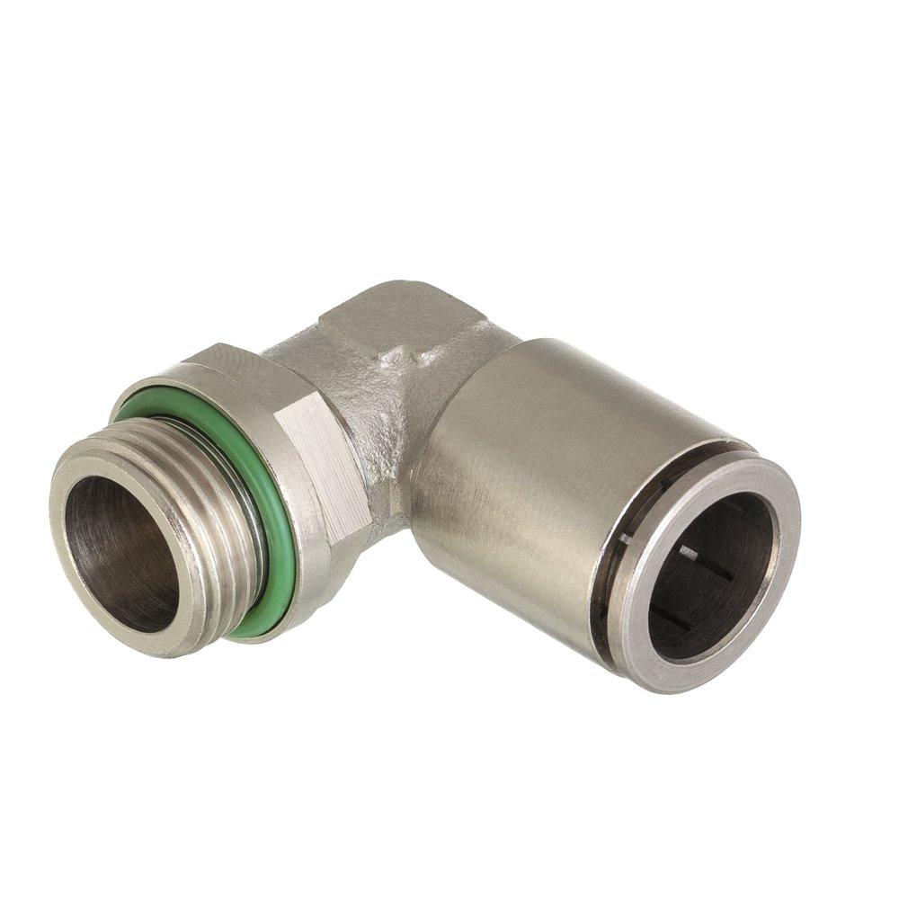 RQS ZŁĄCZE WTYKOWE KĄTOWE GWINT ZEWNĘTRZNY G1/8-6 MM, MOSIĄDZ, VITON