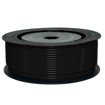 SANG-A PRZEWÓD PROSTY POLIURETANOWY (95 ShA), 12 MM X 8 MM, ROLKA 100 M, CZARNY
