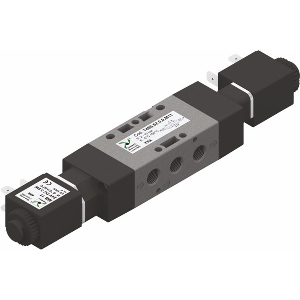 PX ZAWÓR ELEKTROMAGNETYCZNY ECO, TECHNOPOLIMER G1/8  5/2 BISTABILNY 24VDC-24VDC 3.5W