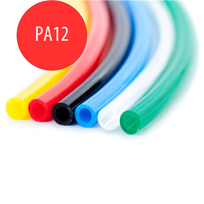 PA12 PRZEWÓD PROSTY POLIAMIDOWY 10 X 7,5 MM, CZERWONY, 100 M