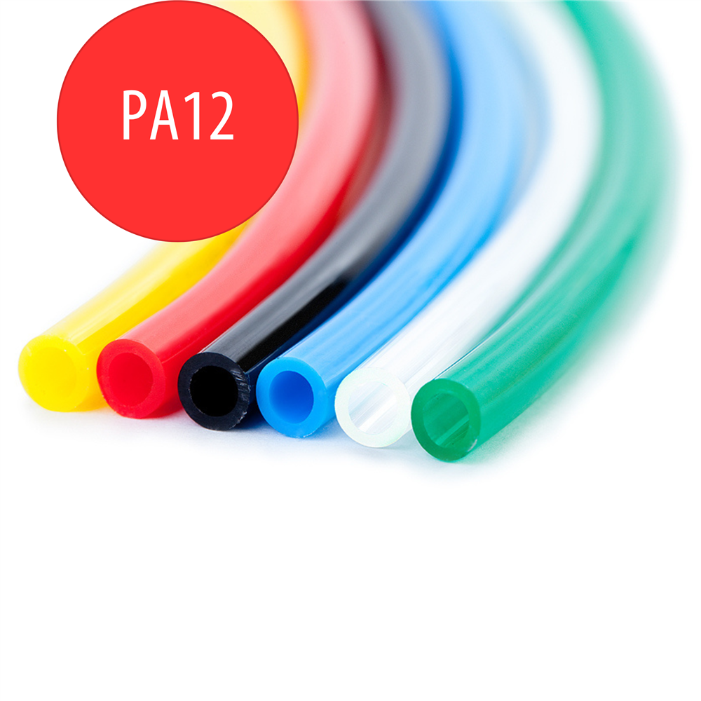 PA12 PRZEWÓD PROSTY POLIAMIDOWY 10 X 7,5 MM, CZERWONY, 100 M