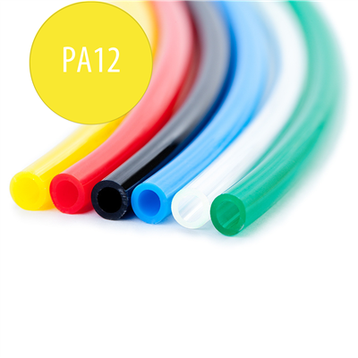 PA12 PRZEWÓD PROSTY POLIAMIDOWY 12 X 9 MM, ŻÓŁTY, 100 M