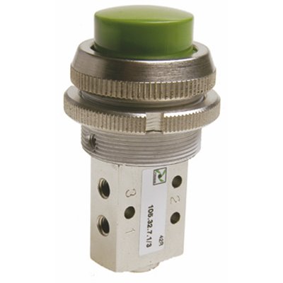 PX ZAWÓR MECHANICZNY M 5 3/2-PRZYCISK AW 30 SPRĘŻYNA CZARNY 