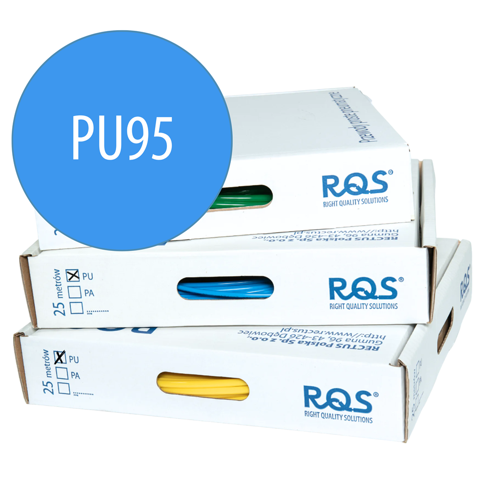 SANG-A PRZEWÓD PROSTY POLIURETANOWY (95 ShA), 10 MM X 6,5 MM, KARTON 25 M, NIEBIESKI