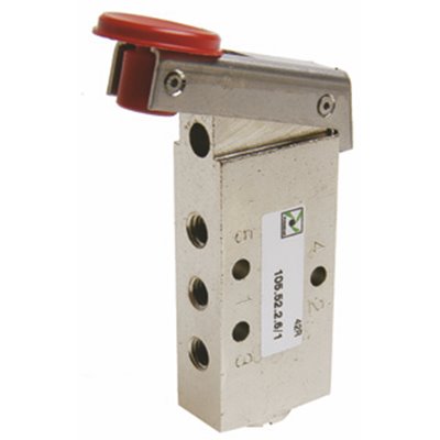 PX ROZDZIELACZ PNEUMATYCZNY M5 5/2-DŹWIGN PRZYCISK ZIELONY