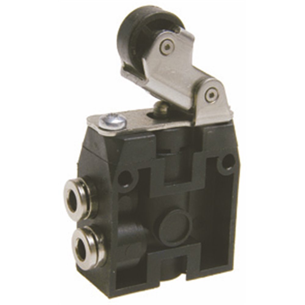 PX ZAWÓR MECHANICZNY 3/2 ROLKA PLASTYK. 4MM BOCZNE, NO