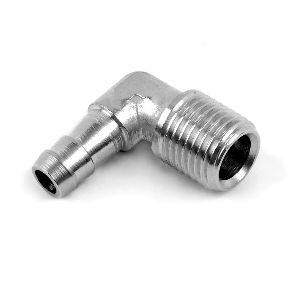 TULEJA KĄTOWA Z GWINTEM ZEWNĘTRZNYM G 1/8 DO WĘŻA 6 MM