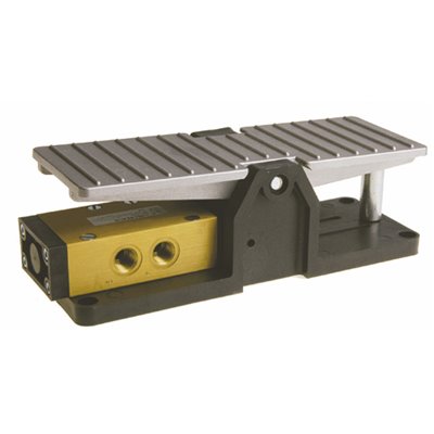 PX ZAWÓR STEROWANY PEDAŁEM 1/4 5/3, CENTRALNIE ZAMKNIĘTY, ALUMINIUM 